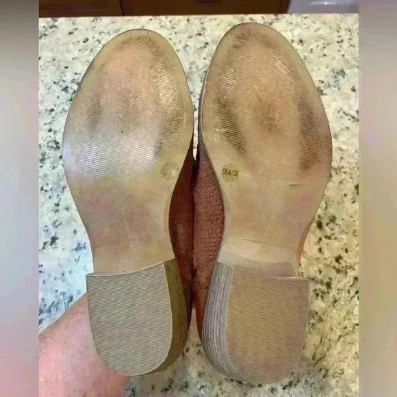 Vince Camuto Perforated Suede Ankle Booties - Picture 4 of 7